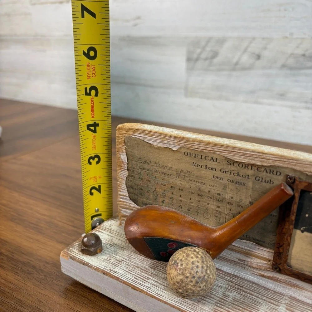Vintage Bobby Jones Merion Cricket Club Score Card‎ Desk Paper Holder